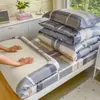Conjunto de três peças xadrez para dormitório universitário, roupa de cama 100% algodão, estilo ins, lavável à máquina, inclui lençol de cima, capa de edredom e lençol de elástico