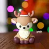 Decoración para Pastel Árbol de Navidad 2025 con Deseos, Figura Tridimensional de Santa Claus, Vela de Estrella de Cinco Puntas, Lazo, Adorno para Insertar