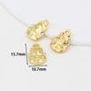 Colgante Pequeño de Ábaco con Carácter de Fortuna de Oro Real Chapado en Oro de 18 Quilates para Joyería DIY, Dijes Pequeños, Aretes, Colgantes para Orejas, Pulseras, Collares D105