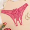 Lencería Sexy de Comercio Exterior con Abertura en la Entrepierna Tentación para Mujer Tanga Transfronteriza sin Broches Braguitas Triangulares Lisas para Mujer con Abertura