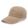Gorra de Béisbol Lavada Estilo Americano con Parte Superior Blanda Transfronteriza, Todo Algodón Casual Retro Protección Solar Gorra con Logo Bordado