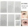 Plateado 34568MM adhesivo Diamante pegatinas niños maquillaje de novia maquillaje de ojos decoración de esquina del ojo facial Rhinestone multtamaño plateado