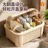 Estante para platos, escurreplatos, estante para tazones de cocina, estante de almacenamiento, caja de almacenamiento para cubiertos, gabinete para tazones con tapa a prueba de polvo