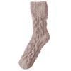 Meias de Lã Coral para Casal Cor Sólida Cano Médio Lã Felpuda por Dentro Meias Grossas Quentes de Inverno à Prova de Frio Meias de Chão para Casa/Dormir