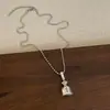 Ven a la Riqueza~Collar con Colgante de Bolsa de Dinero Abrible para Mujer, Cadena de Cuello Versátil y Elegante de Nicho, Cadena para Suéter