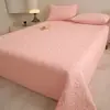 Colcha de cama de algodão puro dupla face, peça única, 100% algodão, lençol de cama tatami acolchoado, adequado para todas as estações, conjunto de três peças
