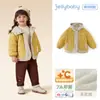 [Antibacteriana e Térmica] Jaqueta de Algodão Infantil para Meninas, Casaco de Algodão Acolchoado Outono e Inverno para Meninos, Jaqueta de Algodão com Capuz Nova para Meninos, Roupa Externa com Forro de Fleece