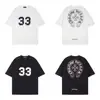 Camiseta Estampada Holgada de Marca de Verano de Moda Chrom2026Ss para Hombres y Mujeres