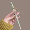 Elegante Pasador de Flor con Borla Estilo Chino para Mujer, Accesorio Retro para el Cabello para Hanfu y Cheongsam, Pasador de Alta Gama para la Parte Posterior de la Cabeza