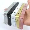 Soporte de Ángulo de Acero Laminado en Frío, Escuadra de Hierro en Forma de L de 90 Grados, Soporte de Estante de Ángulo Recto, Escuadra de Hierro Triangular, Conector de Estante, Muebles