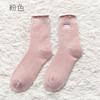 Meias Meias femininas de cano médio Outono e inverno com forro de lã Engrossadas Ins Trendy Long-tube Warm Sleep Meias femininas Meias de inverno soltas Moon