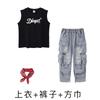 Ropa de Moda Hip-hop para Niños y Niñas Marca de Moda Traje de Camiseta de Béisbol de Manga Corta Ropa de Moda Hip-hop Hiphop para Niños Ropa de Actuación Moderna y Genial