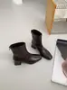 4-7CM Opcional Bico Quadrado Veludo Stretch Emagrecedoras Botas Femininas Outono/Inverno Aumenta Altura Salto Bloco Zíper Traseiro Perna Longa Petite