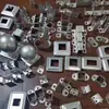 Accesorios para soporte de fijación de barandilla, soporte recto de acero zincado para valla de balcón, soporte en ángulo, pieza de conexión para pasamanos de escalera, hebilla de tensión