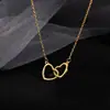 Collar de Mariposa con Diamantes Brillantes de Doble Capa Estilo Japonés y Coreano para Mujer Cadena para Clavícula de Temperamento Simple Estilo Frío Precio de Fábrica al por Mayor