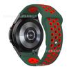 Compatible con Samsung Galaxy Watch6 5, hebilla inversa, correa bicolor, correa de silicona Nike clásica.