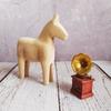 Adornos de animales de madera caballo diy para padres e hijos hechos a mano auto-hechos Mosaico manualidades decorativas juguetes creativos para niños