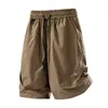 Pantalones Cortos de Trabajo Estilo Americano con Sensación de Hielo para Hombre, Pantalones Deportivos Finos de Verano de Secado Rápido para Exteriores, Pantalones Cortos Casuales para Usar al Aire Libre