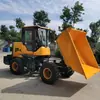 Caminhão Basculante de Carregamento Frontal, Máquina de Construção Veículo de Engenharia com Descarga Frontal, Carregadeira para Grandes Obras