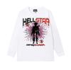 Camiseta de manga larga holgada de talla grande para amantes de los hombres y mujeres, nueva marca de moda estadounidense de verano 2024, camiseta para adolescentes