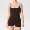 Traje de Yoga de una Pieza de Alta Gama para Mujer, Jumpsuit de Fitness y Espalda Hermosa, Cinturón Ajustado para Deportes de Baile, Almohadilla para el Pecho, Traje de Yoga Aéreo