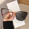 Nuevas Gafas Retro Artísticas Cat-Eye para Mujer, Estilo de Alta Gama, Adecuadas para un Look Natural, Se Pueden Adaptar con Lentes Graduadas, Estilo Coreano, Gafas de Montura Grande