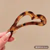Pinza para el Cabello de Plátano en Forma de Corazón para Mujer 2025 Nuevo Herramienta para Fijar Cola de Caballo Alta Pinza de Garra para Moño en la Parte Posterior de la Cabeza Accesorio Vertical para el Cabello