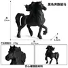 Competencia Transfronteriza de Modelos Realistas de Animales Jinete Jinete Montura Semental Caballo Escena Decoración Conjunto Ecuestre Regalo
