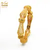 Pulsera de Aleación Chapada en Oro de Venta Caliente Novia de Dubái India Lujo Ligero para Mujer Boda Oro Arena Pulsera Joyería Al por Mayor