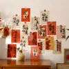 Tiras de Papel da Sorte, Adesivos para Celular, Pequenas Mensagens de Bênção, Decorações Auspiciosas no Estilo Antigo para Capa Traseira, Cartões de Boa Sorte, Ilustrações de Livros