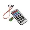 Conjunto de 3 peças, módulo de controle remoto infravermelho de chip único recebendo cabeça HX1838 NEC codificação controle remoto infravermelho