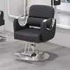Cadeira de barbeiro personalizada, cadeira de cabelo ajustável para salão, cadeira de barbeiro preta e dourada, cadeira giratória para salão, cadeira de corte para salão de cabeleireiro