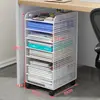 Carrito de almacenamiento móvil para debajo del escritorio para escritorios de oficina, adecuado para archivos A4, libros y refrigerios