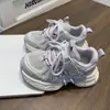 Tênis Dad Novos para Crianças Primavera e Outono Malha Respirável para Meninos e Meninas Leves Antiderrapantes Velcro Tendência
