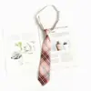 Corbata Rosa para Hombres y Mujeres Corbata sin Cremallera Corbata Casual Decoración para Camisa de Jóvenes Corbata de Estilo Coreano para Mujeres Corbata de Lazo Estilo Japonés JK