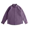 Camisa de trabalho de alta qualidade estilo japonês para homens, 190g, manga longa 100% algodão, casual, perfeita para usar por baixo de uma jaqueta retro americana