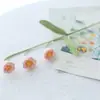 Ramo Tejido de Lana Girasol Margarita Flor Artificial Nomeolvides Rosa Crochetada Tulipán Flor Artificial Producto Terminado