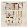 Pacote de Materiais Retrostory Série Anos de Luz e Sombra Diário Vintage Material para DIY Base de Decoração 51 Folhas 8 Estilos
