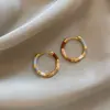 Pendientes Retro de Lujo Ligero Estilo Francés de Esmalte Multicolor para Mujer, Nuevos Pendientes de Clip de Verano con Bloques de Color de Nicho Estilo Chino, Temperamento Dopamina