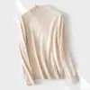 Suéter de Cachemira para Mujer, Jersey de Cuello Alto Medio, Nuevo Otoño/Invierno 26, Cachemira Pura, Corte Ajustado, Capa Base de Punto Versátil