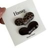 Clip de pico de pato con estampado de leopardo estilo coreano, clip para flequillo de moda simple, clip para el cabello versátil de moda, accesorios para cabello suelto