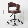 Conjunto de Mesa e Cadeira para Salão de Unhas, Cadeira de Manicure, Sofá para Cliente, Cadeira e Mesa Vintage para Manicureira, Móveis de Madeira Maciça Retro para Unhas