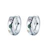 Pendientes de plata 925 con forma de estrella y aguja, exquisitos pendientes de circonita de colores de alta gama para mujer, nuevos y a juego con todo.