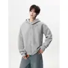 Estilo Nuevo de Primavera para Hombre Retro Holgado Estilo Americano Sencillo Casual Tops Casual Urbano Clásico Sudadera con Cremallera Tendencia