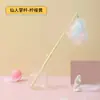 Vara de Brincar para Gatos com Sino, Brinquedo para Gatos com Penas Coloridas, Vara de Brincar Auto-Entretenedora para Gatos, Brinquedo para Pet