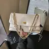 Bolsa Transfronteiriça Acolchoada Estilo Chanel com Corrente Nova Coleção Primavera 2026 Bolsa de Axila Bolsa de Ombro Feminina Bolsa Transversal para o Dia a Dia
