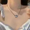 2023 nuevo collar con colgante de amor diseño de nicho femenino moda simple estrella de cinco puntas cadena para la clavícula Accesorios Venta al por mayor