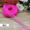 Fita de floco de neve de 1,5 cm Laço de renda com bolinhas estilo coreano Caixas de presente DIY Embalagem de flores Fornecimento de longo prazo