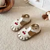 Sapatos de Verão para Crianças com Solas Macias, Bonitos e Versáteis, Sandálias Infantis de Novo Estilo, Sapatos de Praia Respiráveis para Crianças, Sapatos Infantis Pequenos Vazados com Biqueira Fechada