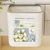 Cubo de basura de pared para uso doméstico, diseño elegante, específicamente para baños y aseos, elimina la necesidad de agacharse, adecuado para cocinas y salas de estar, también funciona como portapañuelos